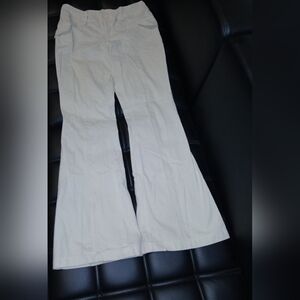 Forver 21 Flared Cargo Pants Light Khaki Size S
